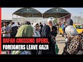 Israel-Hamas War | First Foreigners Leave Gaza For Egypt Through Rafah Crossing