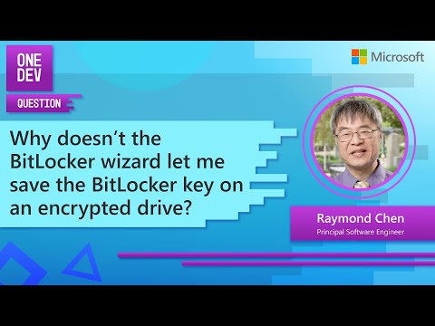 Why doesn’t the BitLocker Wizard let me save my BitLocker key on an encrypted drive?