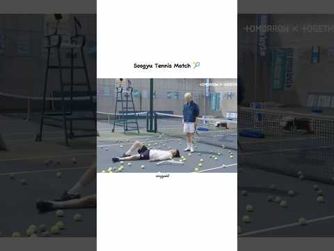 Soogyu tennis match #soogyu #txt #soobin #beomgyu