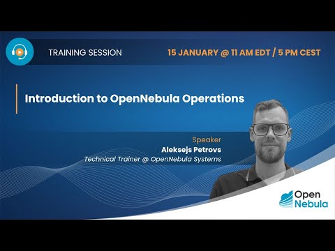 Training: OpenNebula Operations 101 - January