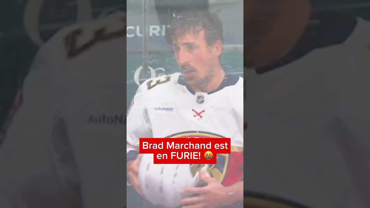 Brad Marchand est dans tous ses états après avoir été EXPULSÉ du match no 1! 🤬🐀#nhlplayoffs