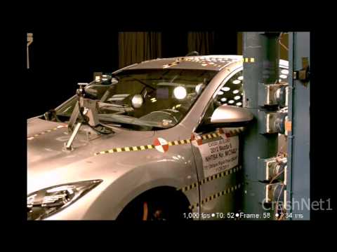 Testul crashului video Mazda Mazda 6 (ATENZA) Stapener din 2012