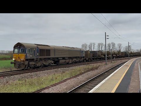 DRS 66434 powers away from Ely working 6Z60
