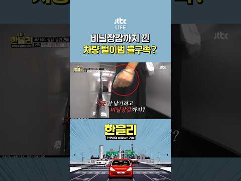 소름돋는 <strong>차량</strong> 털이범 #한문철의블랙박스리뷰