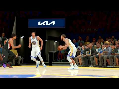NBA 2K25 - 24 PTS - STEPHEN CURRY - COURTSIDE NBA HIGHLIGHTS - WARRIORS vs TRAILBLAZERS | My CAREER