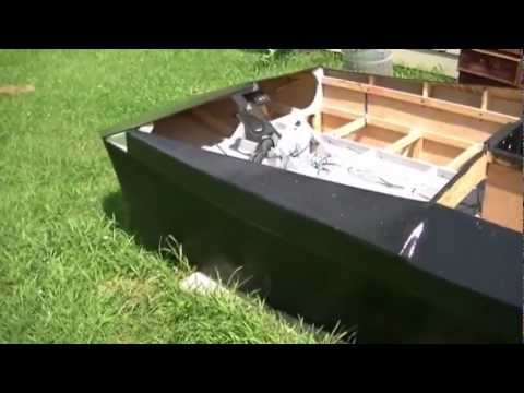 boat build 3 01 homemade plywood boat pt29 water test