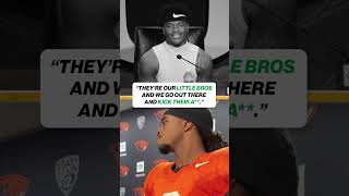 Oregon's Jerry Mixon shares how the Ducks handle their rivalry with Oregon State 🦆