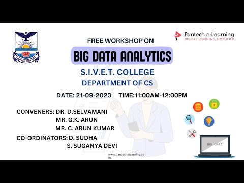 Free webinar on Big Data Analytics , S.I.V.E.T College, 21-09-2023