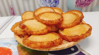 Cách làm bánh tai yến cốt dừa .đường thốt nốt . thơm ngon . giòn béo . .