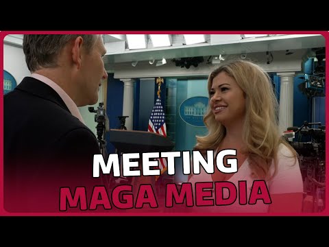 Meeting MAGA media journalist Natalie Winters at the White House | Talking Politics USA | ITV News