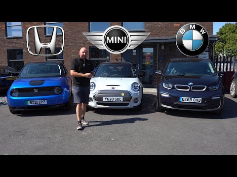 Side-by-side real range test and review Honda E v Mini v BMW i3 - Small EVs for £30k