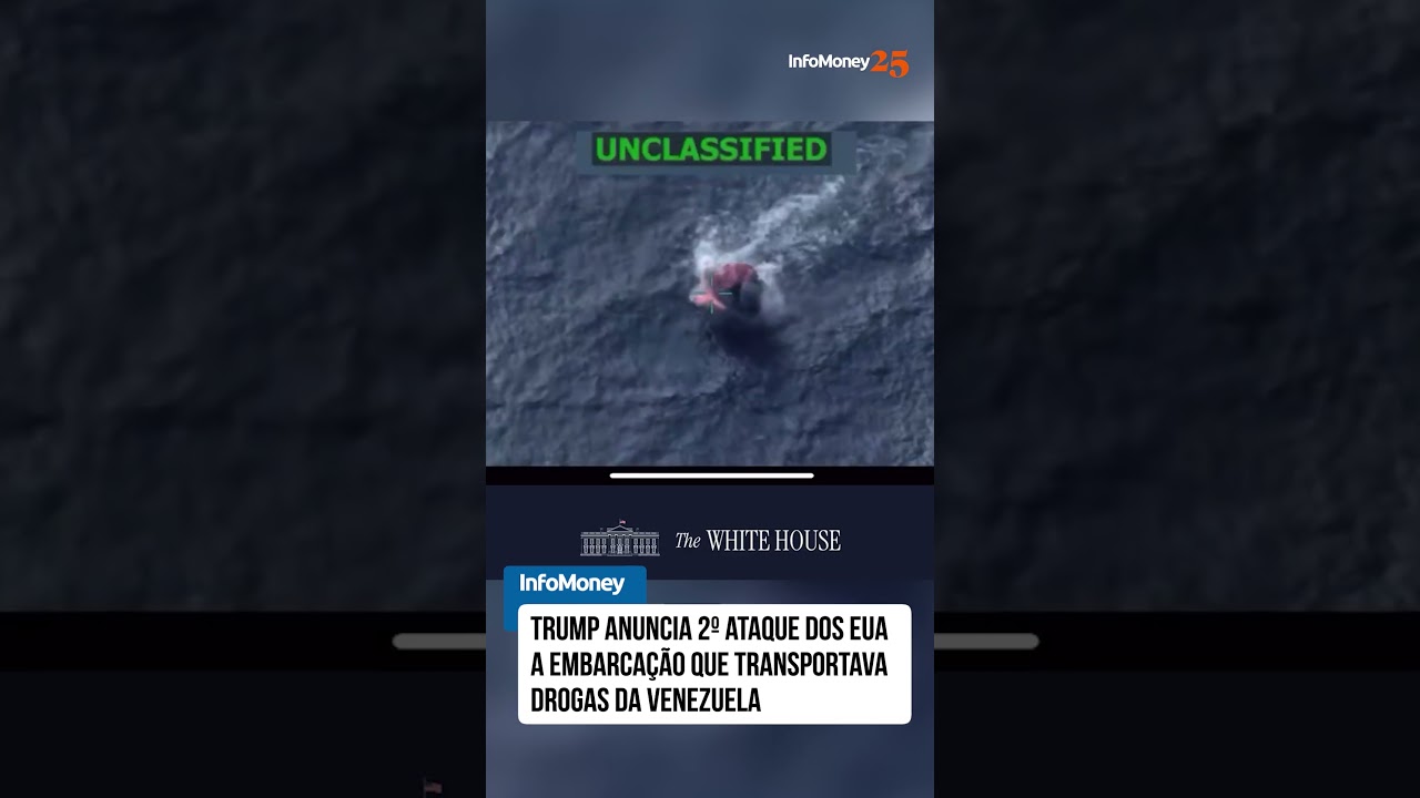 Trump anuncia 2º ataque dos EUA a embarcação que transportava drogas da Venezuela
