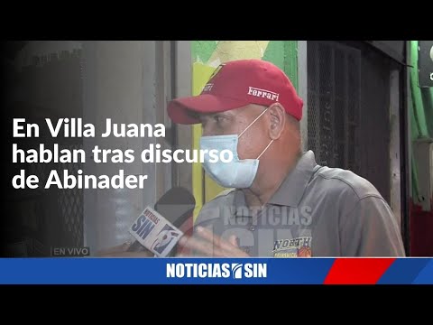 Residentes en Villa Juana hablan tras discurso de Abinader