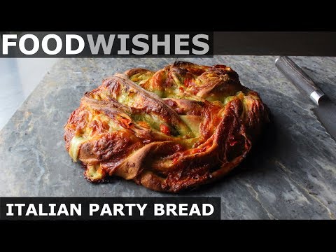Italian Party Bread - Meat & Cheese Stuffed Wreath - Food Wishes