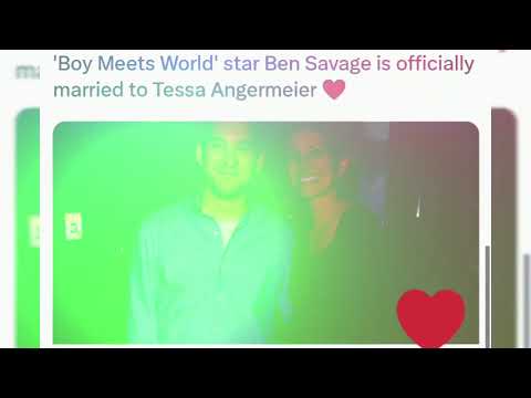 Boy Meets World' star Ben Savage is officially married to Tessa Angermeier