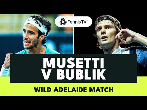 ENTERTAINING Lorenzo Musetti vs Alexander Bublik Match 🍿 | Adelaide 2024 Highlights