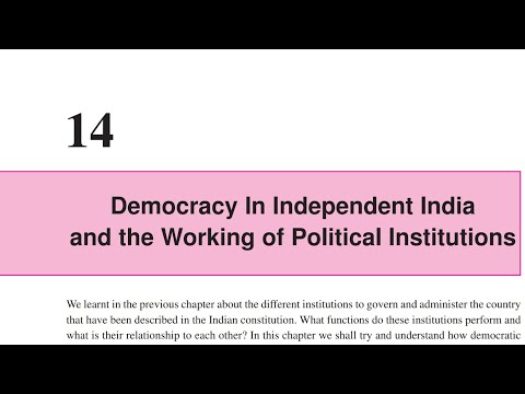 Democracy In Independent India and the working of Political Institution (part3)|10th sst chapter 14