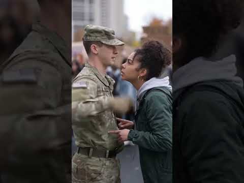 Guard’s Patience Level Went From 100 to 0 REAL QUICK! 😱 #shorts #viral #karma #military #justice