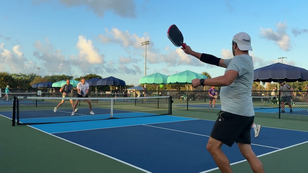 Saturday Morning Pickleball Scramble: Matt & Robby | Lilac Park | Palm Beach Gardens Florida| Game 2
