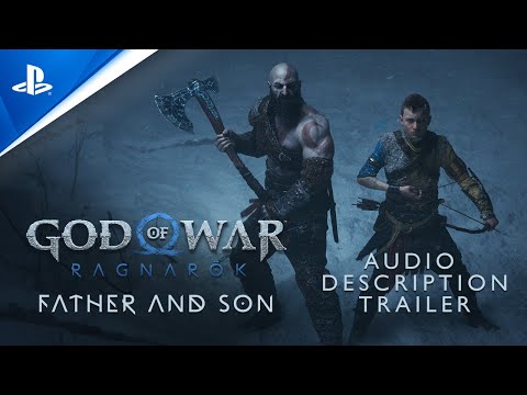 God of War Ragnarök – (Audio Description) "Father and Son" Cinematic Trailer | PS5 & PS4 Games