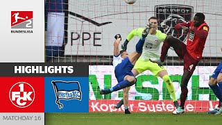 Two Artistic Goals! | Kaiserslautern — Hertha 1-2 | Highlights | Matchday 16 — Bundesliga 2 23/24