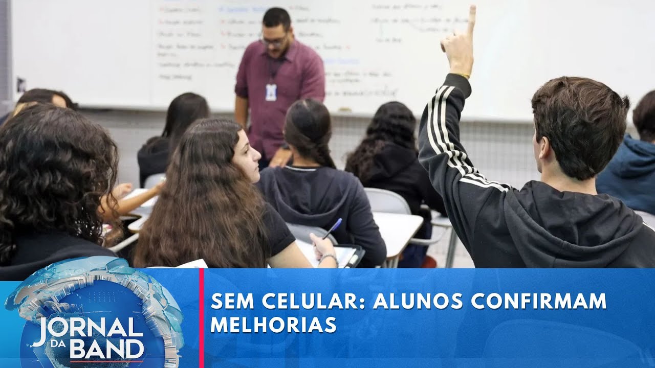 Sem celular: alunos confirmam melhorias | Jornal da Band