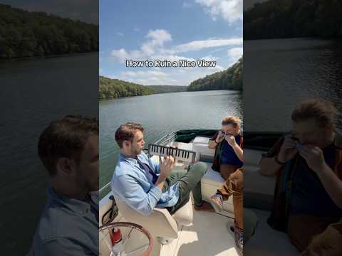 How to Ruin a Nice View 🦕 #lake #scenic #nature #jurassicpark #melodica #harmonica