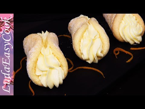 ПАЛОЧКА-ВЫРУЧАЛОЧКА! Красивые бисквитные пирожные с кремом панкейки со сливочным АПЕЛЬСИНОВЫМ кремом