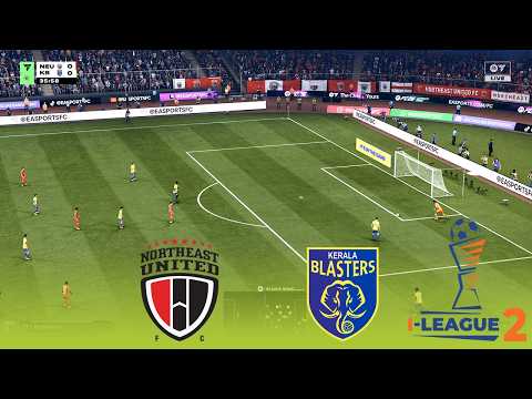 NorthEast United vs Kerala Blasters | I-League 2025/26 | Football Realistic Simulation