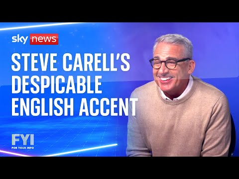 FYI: Steve Carell discusses parenting and wrestles with British English