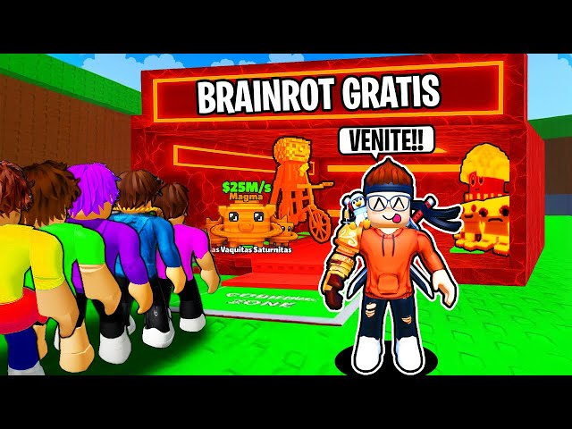 APRO un NEGOZIO GRATIS di BRAINROT LAVA su ROBLOX STEAL A BRAINROT!!