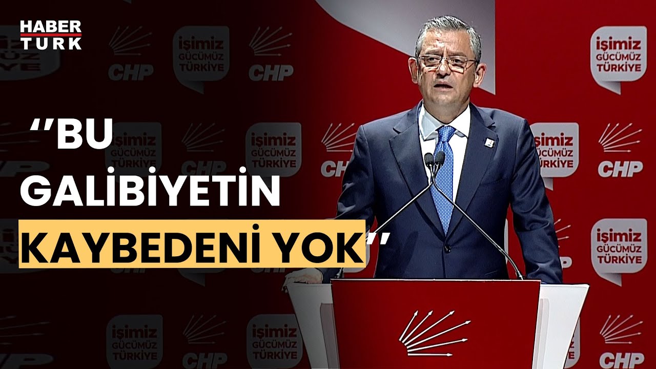 CHP lideri Özgür Özel: Yüzde 25'lik cam tavanı kırdık