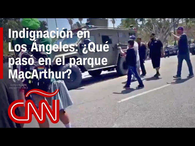 ¿Qué pasó en el operativo en un parque público de Los Ángeles? Redada, agentes armados e indignación