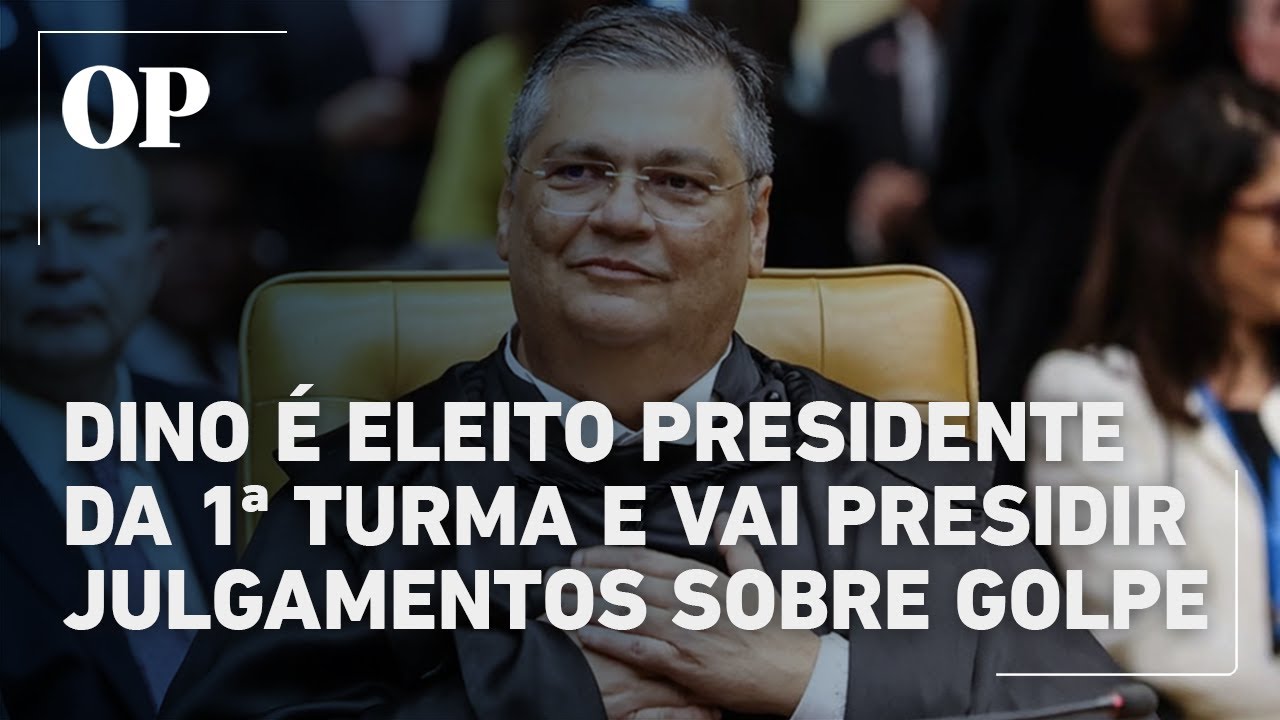 Flávio Dino assume presidência da 1ª Turma do STF e comandará julgamentos sobre golpe