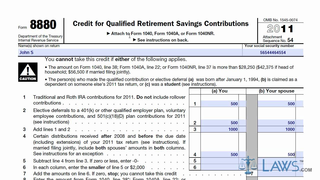 learn-how-to-fill-the-form-8880-credit-for-qualified-retirement-savings