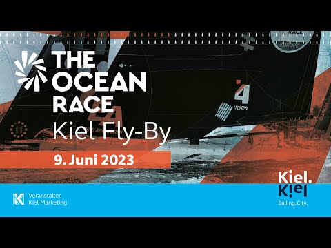 The Ocean Race Kiel Fly-By on 9th June 2023 - sailing action up close in the Kiel Fjord