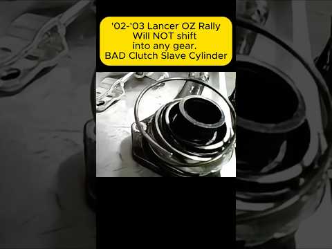 Clutch Slave Cylinder Replacement on a Rally Car | Fix it Angel #mitsubishilancer  #mechanic