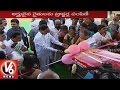 Watch : CM KCR sits on a tractor at Erravelli