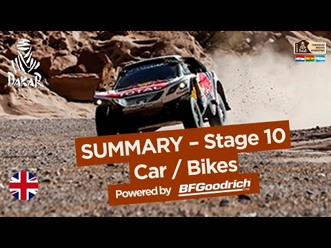 Stage 10 Summary - Car-Bike - (Chilecito - San Juan) - Dakar 2017