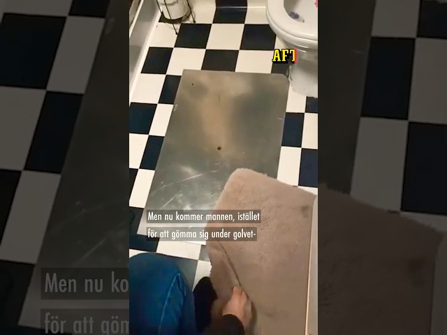 Gömde sig under badrumsmattan – polis letade i månader