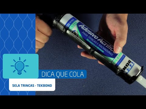 Sela Trincas Adesivo Acrílico Branco 425g TekBond  - Vídeo explicativo