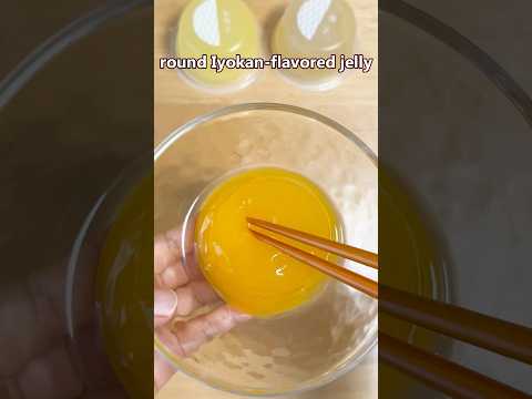 Citrus Iyo Kudzu Jelly in Kyoto Introduce Japanese Candy Souvenir #shorts #souvenir #food #japan