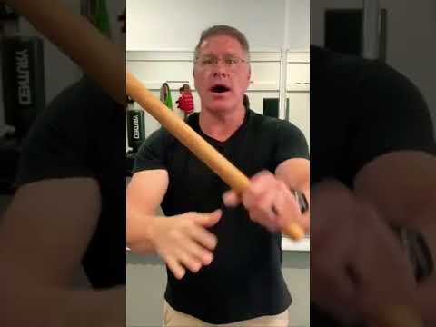 Self defense with the homemade walking stick #shorts