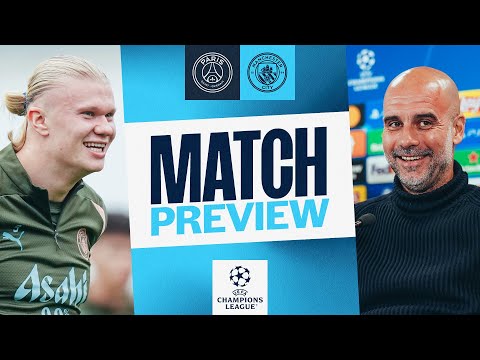 Haaland & Guardiola Press Conference | PSG V CITY l Champions League