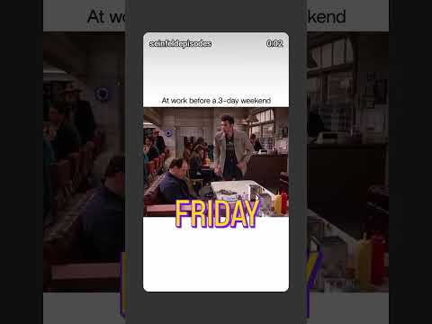 Long weekend. #laborday2025 #longweekendvibes #friday #seinfeld