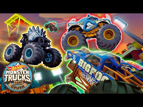 Rhinomite and Motorsaurus Join the Hot Wheels Monster Trucks for the Champions Cup!