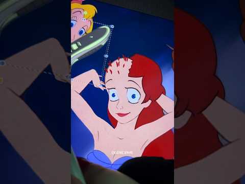 Ariel was TRICKED! #shorts #art #disney