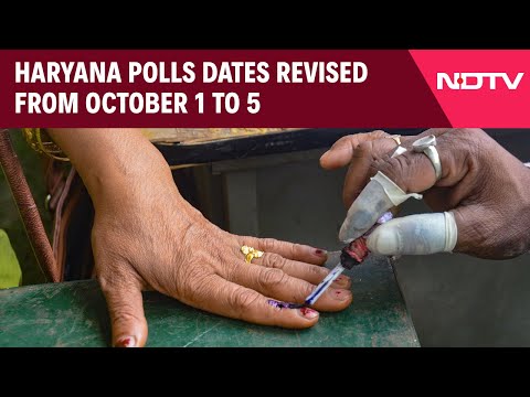 Haryana Election Date | Polls Dates Revised From October 1 To 5, Counting 3 Days Later & Other News