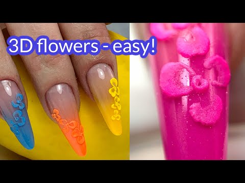 How to: Ombre 3D Acrylic Flower Nails | Tones Acrylic