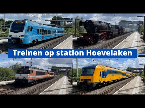 Treinen op station Hoevelaken - 28 mei 2022